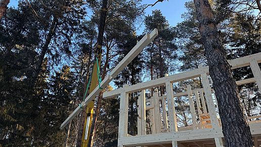Сборка каркаса дом Шервуд Тюмень